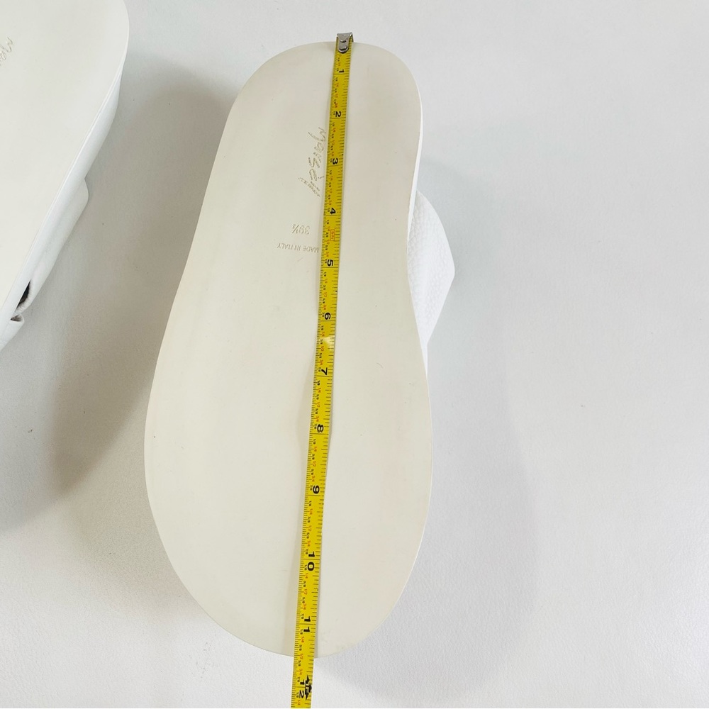 Marsell White Leather Slip-On Platforms Sandals SZ 9.5 - Picture 10 of 11
